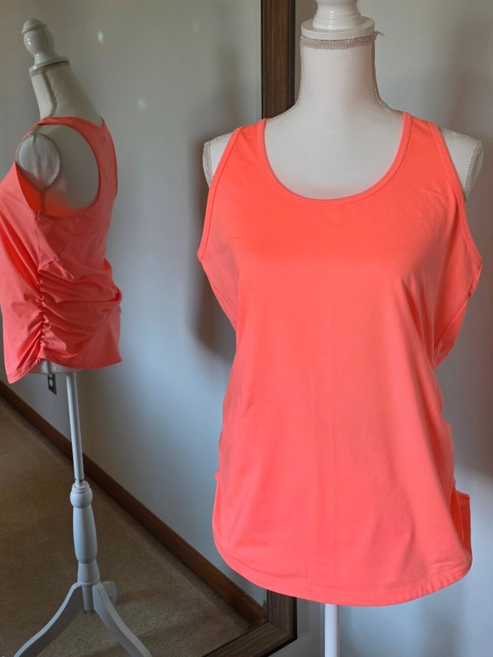 Calia Racerback Ruched Tank Top